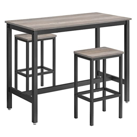 Barový stôl so stoličkami VASAGLE LBT015B02