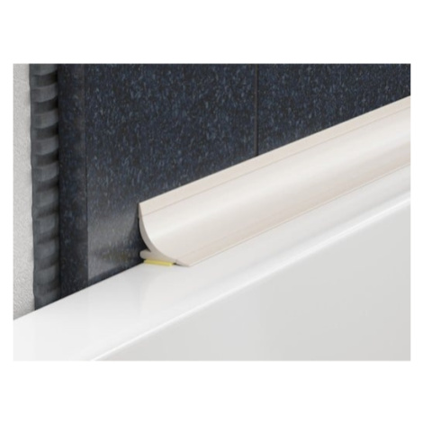 Lišta vaňová Profil-EU biela, PVC, výška hrany 15 mm, VRDP