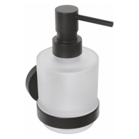 X-ROUND BLACK dávkovač mydla MINI, mliečne sklo, 200ml, čierna XR103B