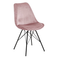 Čierna/ružová jedálenská stolička Eris – Actona