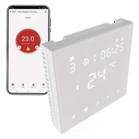 GoSmart Digitálny izbový termostat pre podlahové kúrenie P56201UF s wifi číre sklo EMOS