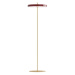 Červená LED stojacia lampa so stmievačom s kovovým tienidlom (výška  151 cm) Asteria Floor – UMA