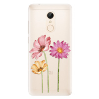 Silikónové puzdro iSaprio - Three Flowers - Xiaomi Redmi 5