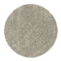 Kusový koberec Sydney Shaggy 3000 natur kruh - 120x120 (průměr) kruh cm Ayyildiz koberce