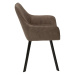 LuxD 21407 Dizajnová stolička Francesca, sivohnedá taupe