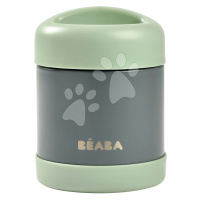 Termoska so širokým otvorom Stainless Steel Portion Beaba Mineral Grey Sage Green 300 ml z nehrd