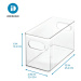 Transparentný úložný box iDesign The Home Edit, 25,4 x 12,7 cm