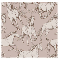 DEKORNIK Horses Beige - Tapeta