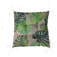 Sedák na stoličku Minimalist Cushion Covers Green Banana Leaves, 40 x 40 cm