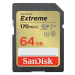 SanDisk SDXC karta 64GB Extreme (170 MB/s Class 10, UHS-I U3 V30)