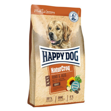 Happy Dog PREMIUM - NaturCroq - hovädzie a ryža granule pre psy 15kg