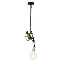 Vintage závesná lampa zlatá - Animal Monkey