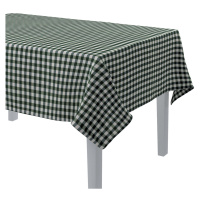 Dekoria Obrus na stôl obdĺžnikový, zelená a biela kocka (1,5x1,5cm), Quadro, 144-34