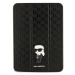 Púzdro Karl Lagerfeld iPad 10.9" Folio Magnet Allover Cover black Saffiano Monogram Ikonik (KLFC