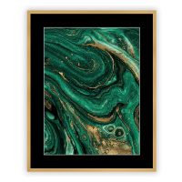 Dekoria Obraz Abstract Green&Gold II 40 x 50cm, 40 x 50cm