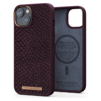 NJORD Salmon Leather Magsafe Case iPhone 14 (6.1), Rust