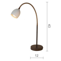 Menzel Provence matná stolná lampa flexi rameno