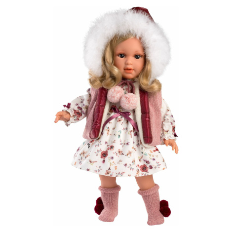 Llorens 54037 LUCIA - realistická bábika s mäkkým látkovým telom  - 40 cm