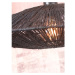 Čierne stropné svietidlo s tienidlom z juty ø 40 cm Iguazu – Good&amp;Mojo