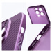 Apple iPhone 15 Pro, plastový zadný kryt, priedušný, s dierovaným vzorom, priedušný, fialový