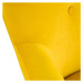 Kreslo MOSS zamatové žlté SS22 925829