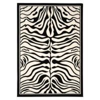 Kusový koberec Zebra black/white - 120x170 cm Alfa Carpets