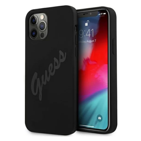 Kryt Guess GUHCP12LLSVSBK iPhone 12 Pro Max 6,7" black hardcase Script Vintage (GUHCP12LLSVSBK)