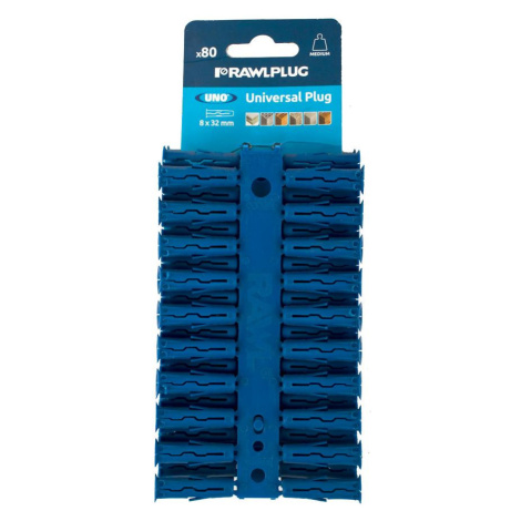 Hmoždinka univerzálna UNO BLUE 8X32MM (80ks) RAWLPLUG