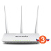 Tenda F3 (F303) Wireless-N Router 802.11b/g/n, 300Mbps, 1x WAN, 3x LAN, 3x Ext. Ant.