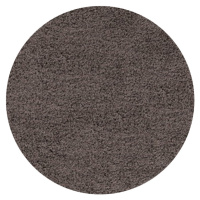 Kusový koberec Life Shaggy 1500 taupe kruh Rozmery koberca: 120x120 kruh