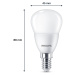 Philips LED žiarovka E14 4,9W 470m 2700K matná 6ks