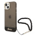 Kryt Guess GUHCP14SHGCOHK iPhone 14 6,1" black hardcase Translucent Pearl Strap (GUHCP14SHGCOHK)