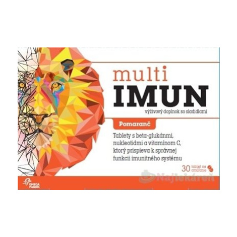MultiIMUN Pomaranč cmúľacie tablety 30 ks