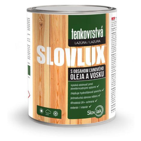 SLOVLUX - Tenkovrstvá lazúra na drevo 0021 - orech 0,7 L