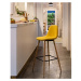 Horčicovožltá barová stolička Kave Home Nilson