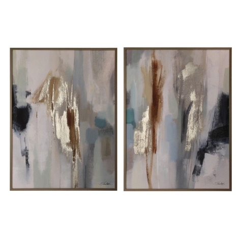 Tlačené/s ručne maľovanými prvkami obrazy v súprave 2 ks s rámom/na plátne 60x80 cm Gallery – Bi Bizzotto