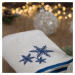 Bavlnený uterák s modrou vianočnou vyšívkou Šírka: 70 cm | Dĺžka: 140 cm