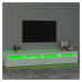 vidaXL TV skrinka s LED svetlami biela 240x35x40 cm