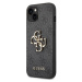 Guess PU 4G Metal Logo Zadný Kryt pre iPhone 14 Grey