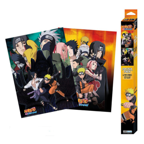 Abysse Corp Naruto Shippuden Ninjas Posters 2-Pack 52 x 38 cm