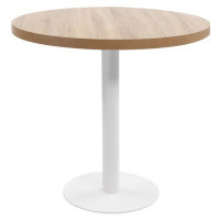 vidaXL Bistro stolík bledohnedý 80 cm MDF