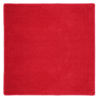 Kusový koberec Eton červený 15 čtverec - 150x150 cm Vopi koberce