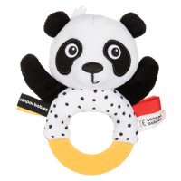 CANPOL BABIES BabiesBoo senzorická hračka panda s hryzadlom a hrkálkou