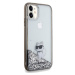 Original faceplate case KARL LAGERFELD KLHCN61LKCNSK pre iPhone 11 (Liquid Glitter C / transpare