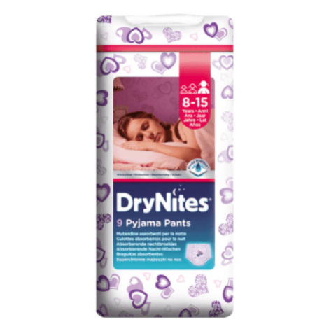 HUGGIES DryNites large pre dievčatá 8-15 rokov 9 kusov