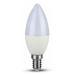 Žiarovka sviečková LED PRO E14 7W, 3000K, 600lm,  VT-268 (V-TAC)