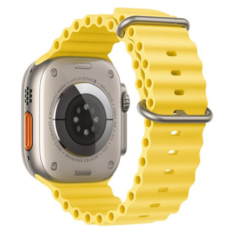 Náhradný remienok na Apple Watch 42/44/45/49 mm Forcell F-Design FA12 yellow