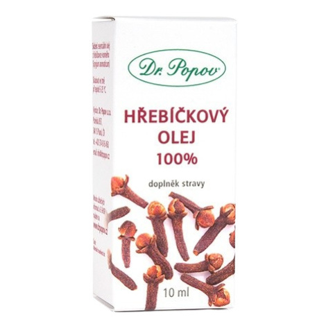 DR. POPOV Klinčekový olej 100% 10 ml