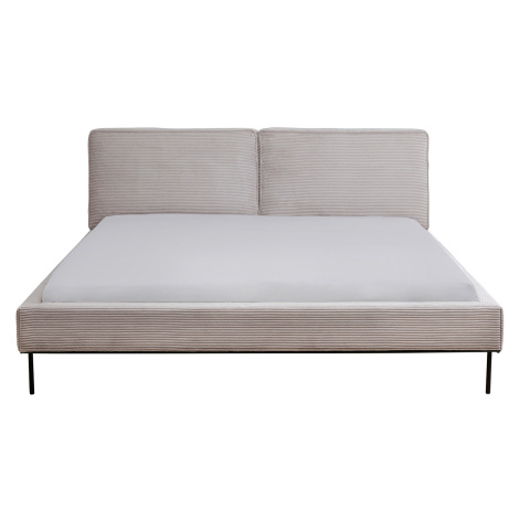 East Side Cord manželská posteľ sivá 180x200 cm Kare Design