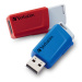 Verbatim USB flash disk, USB 3.0, 32GB, Store N Click, mix barev, 49308, USB A, s výsuvným konek